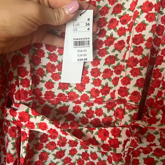 Top shop Wrap Dress Size 4 - Picture 5 of 5